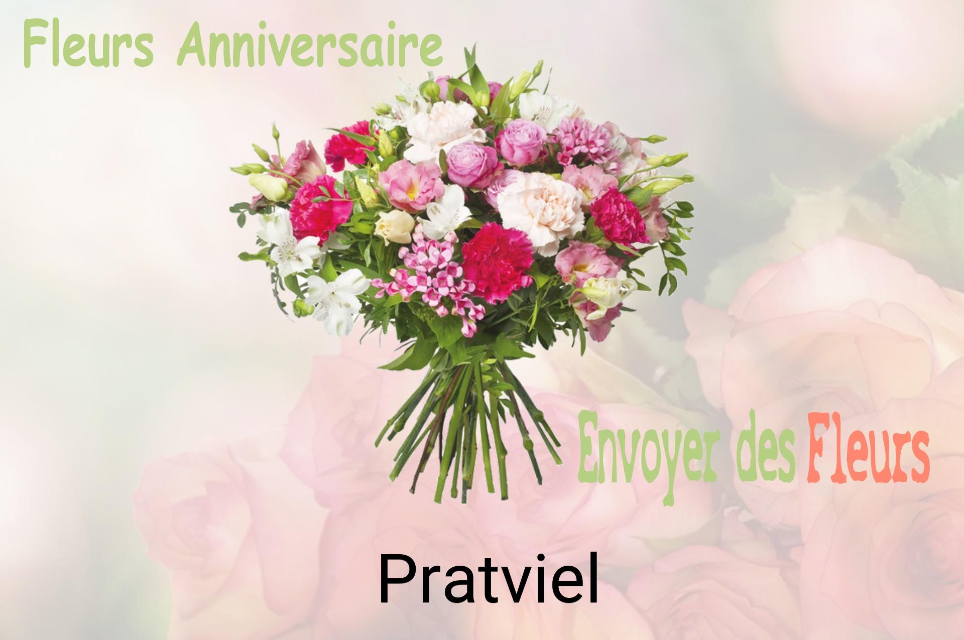 Bouquet de fleurs d’anniversaire livré à Pratviel