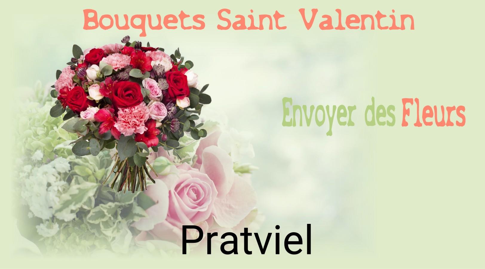 Roses de Saint-Valentin livrées à Pratviel